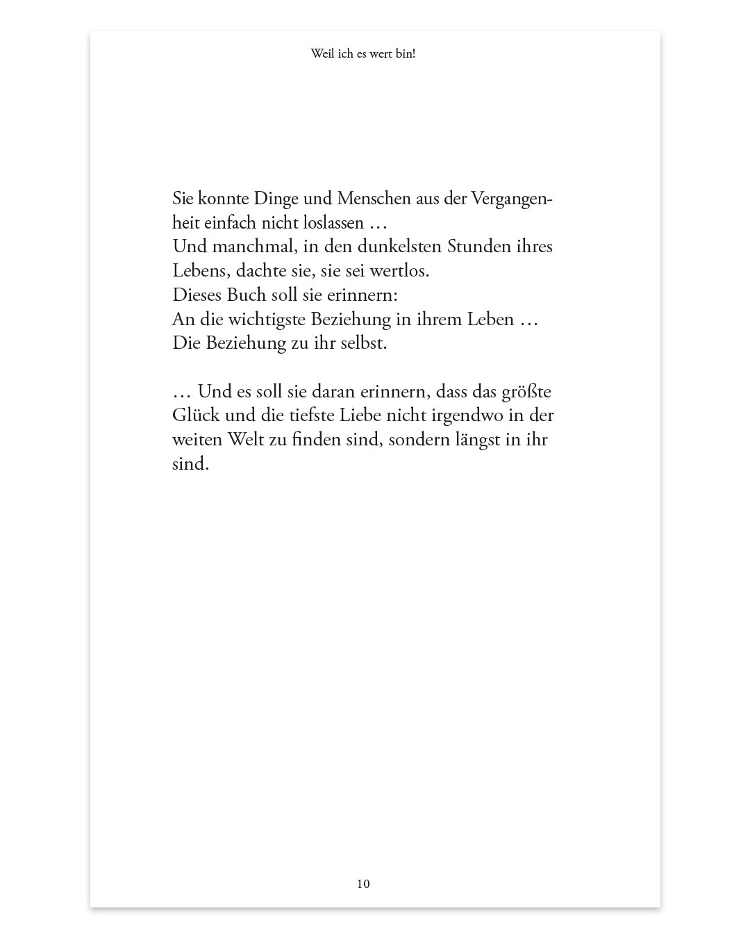 Weil ich es wert bin! - 101 Herzensgedanken für sie (4598105407555)