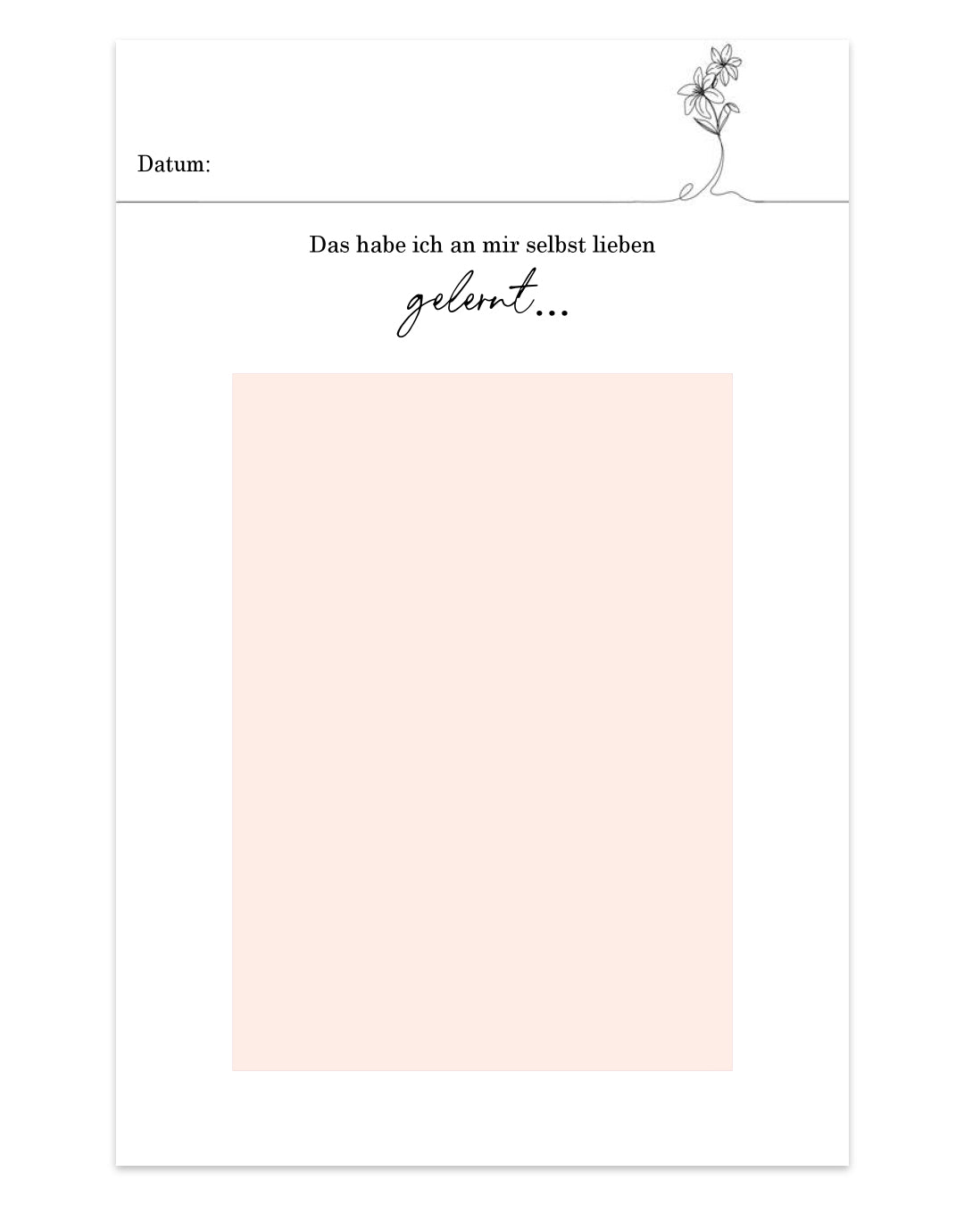 Weil ich es WERT bin! Dein Journal - Eine persönliche Reise zu mehr Selbstliebe. (6572461916227)