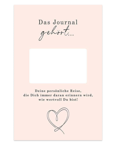 Weil ich es WERT bin! Dein Journal - Eine persönliche Reise zu mehr Selbstliebe. (6572461916227)